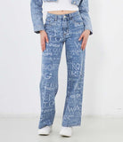 Jeans with writing