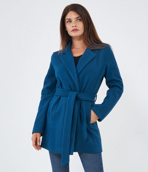 Cappotto Lana Cappotto Corto Con Cintura Cappotto Donna Corto Con