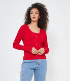 Cardigan a costine