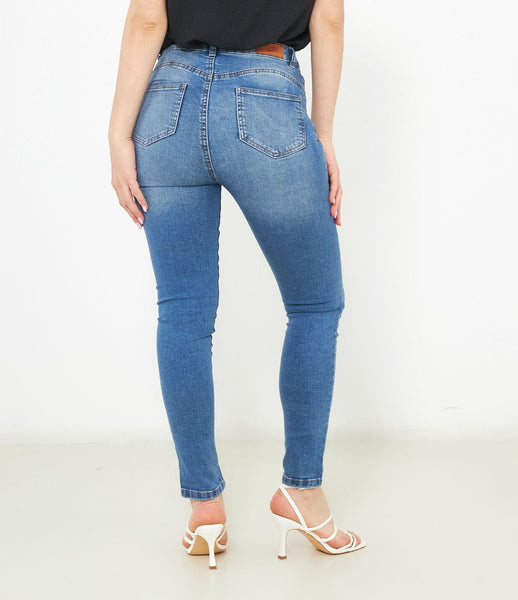 Strass Jeans Donna Zuiki Jeans Con Strass Blue Medio 38