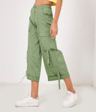 Wide leg trousers with big pockets