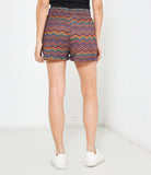Geometric-patterned shorts