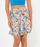 Flounced mini skirt