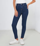 Jeans push up blue scuro
