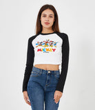 Maglia crop Mickey Mouse
