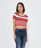 Maglia righe multicolor