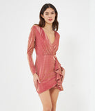 Iridescent fabric dress