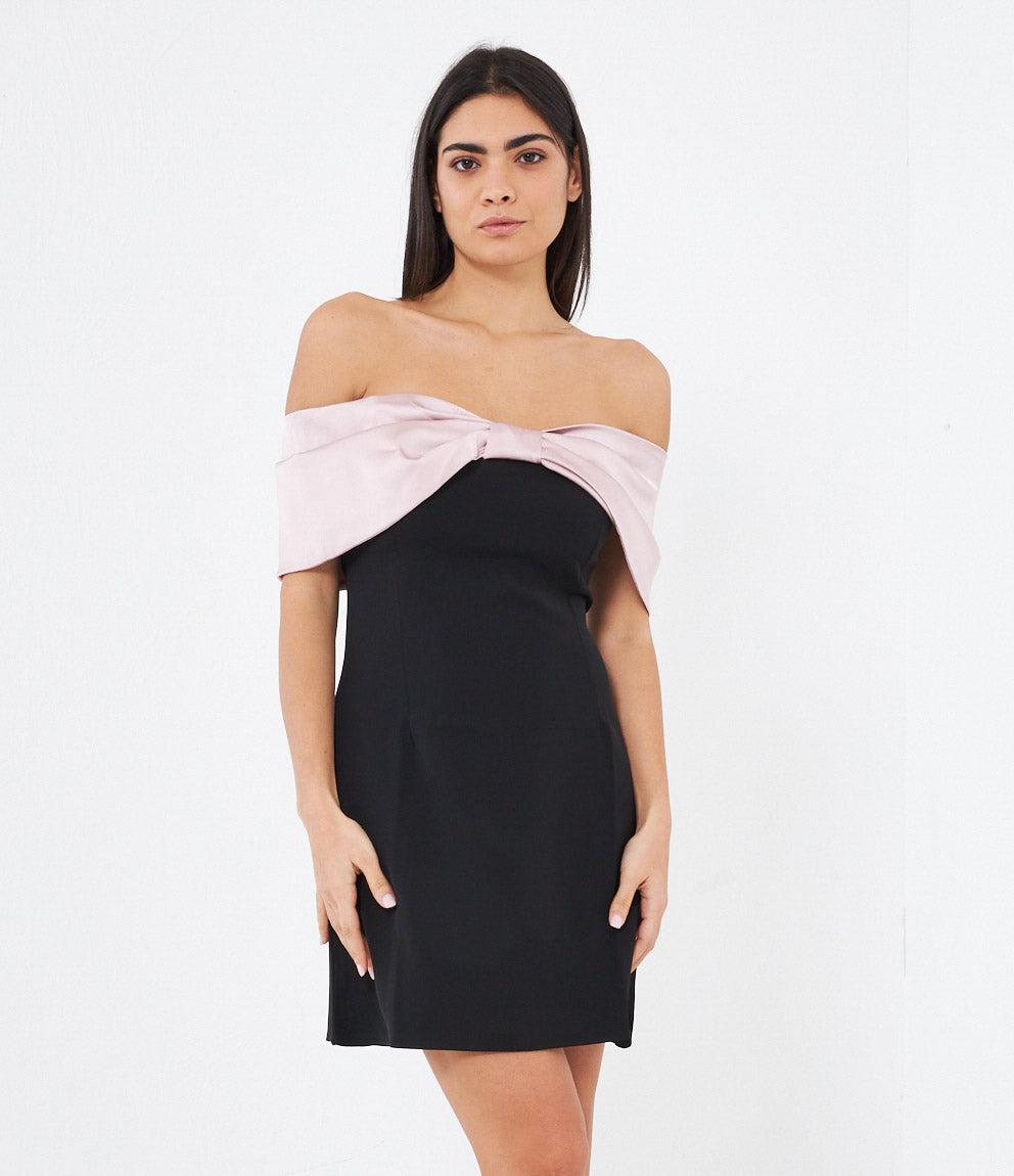 Vestito mini nero discount