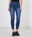 Jeans push up blu medio