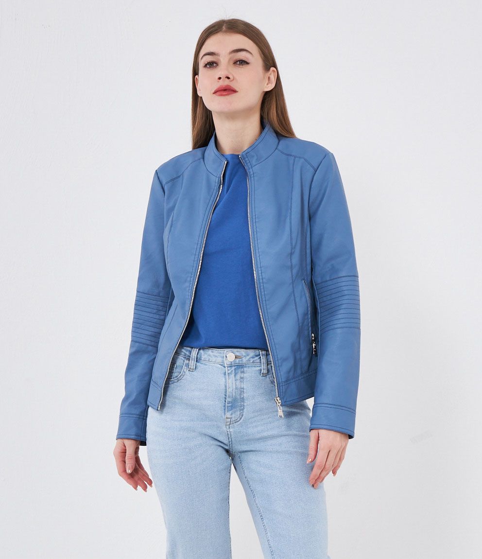 Jeans Zuiki Giubbino Di Pelle Giacca Pelle Zuiki Zuiki Giubbino Di