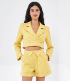 Blazer crop doppiopetto