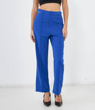 Wide leg trousers with cut out