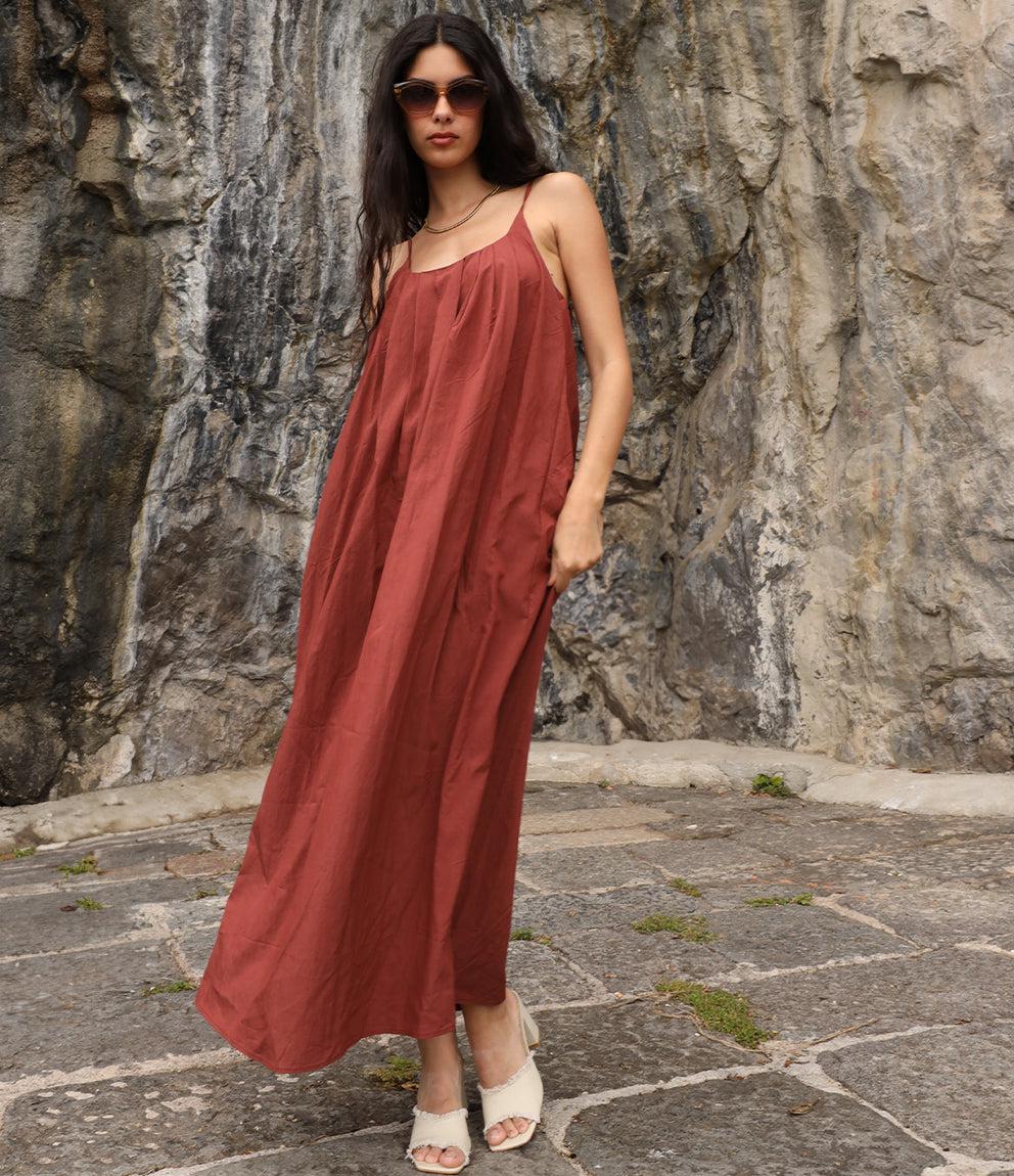 Vestito Lungo Zuiki Vestito Bordeaux Nuova Collezione Zuiki