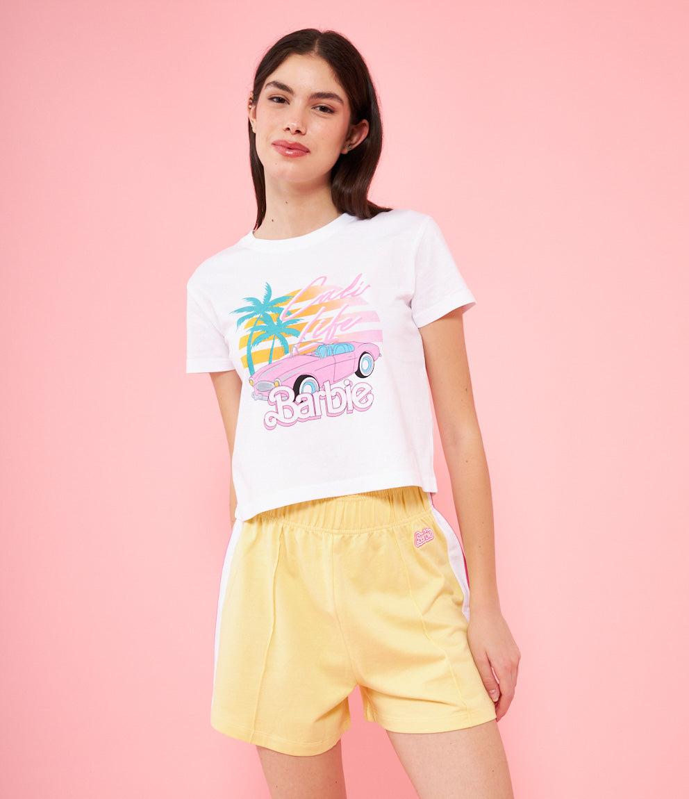 Barbie Tee Barbie Maglia Girl Heavy Cotton T-shirt With Barbie