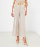 Pantaloni con cintura in corda