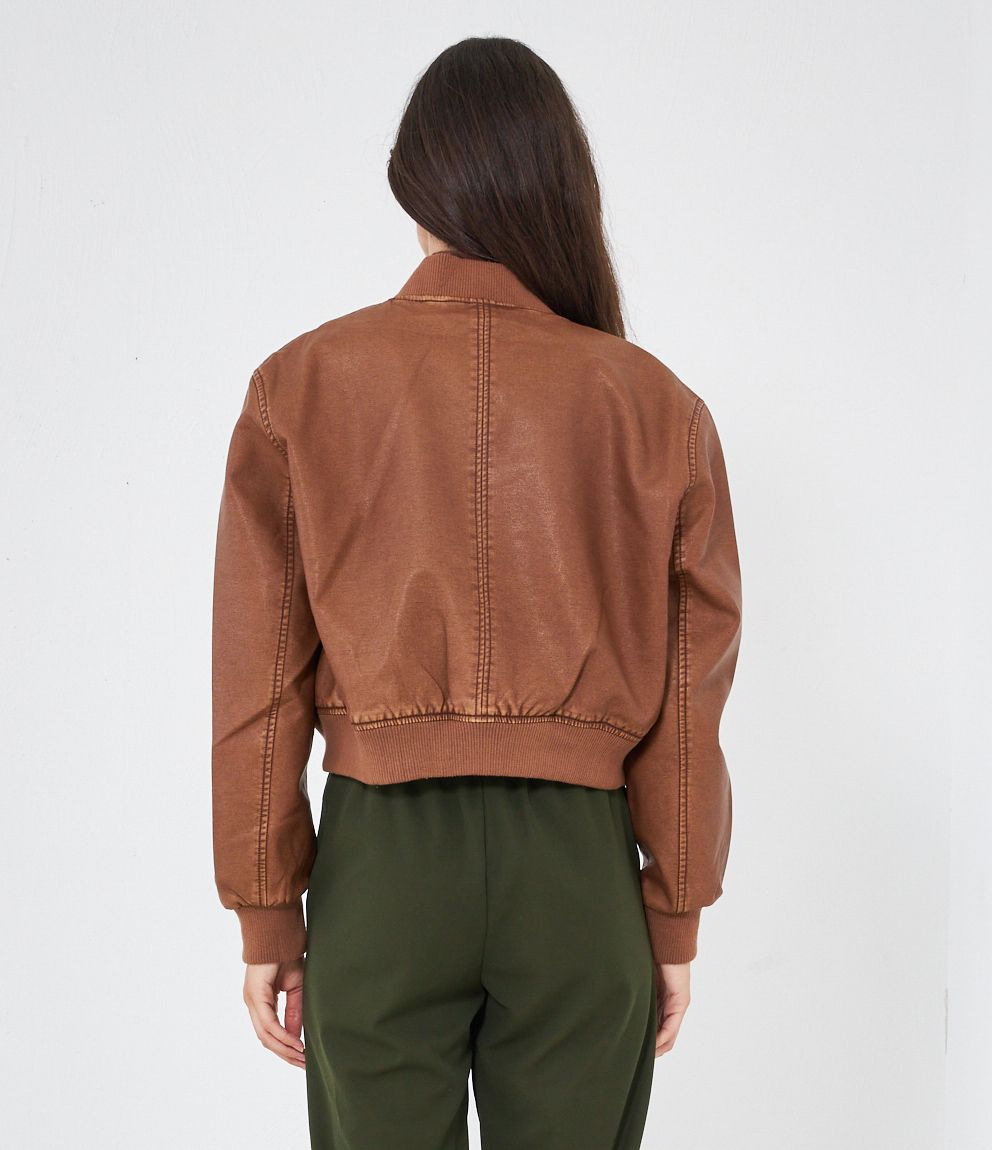 Giacca Basile Zuiki Italia Giacca Di Pelle Zuiki Giubbino Effetto Pelle – Zuiki Italia