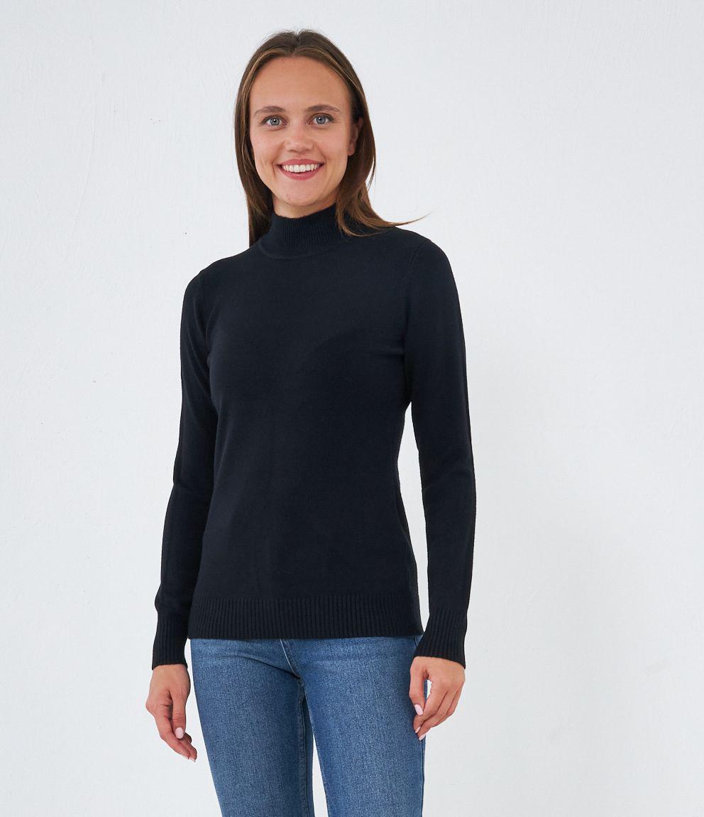 Maglie Collo Zuiki Maglioni Donna Maglia A Collo Alto Grigio Chiaro UN