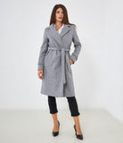 Cappotto con cintura