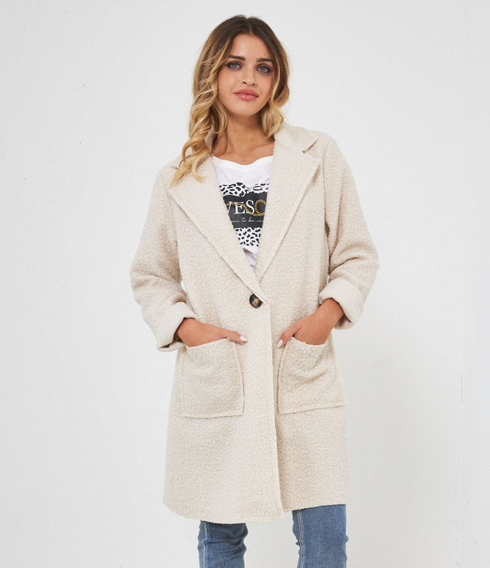 Cappotto effetto bouclè