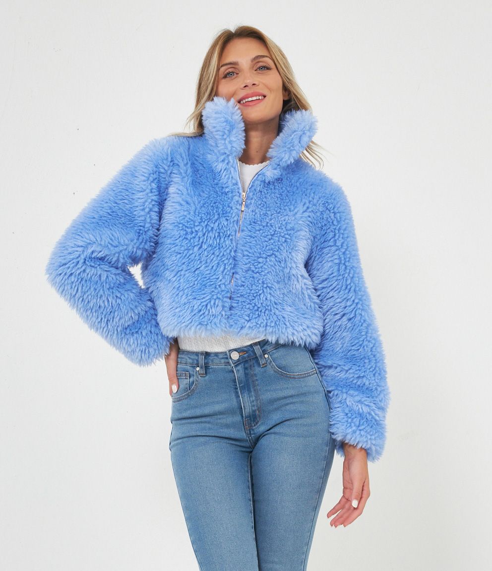 Jacket Zuiki Pelliccia Con Cappuccio Giubbotto Zuiki Pelliccia