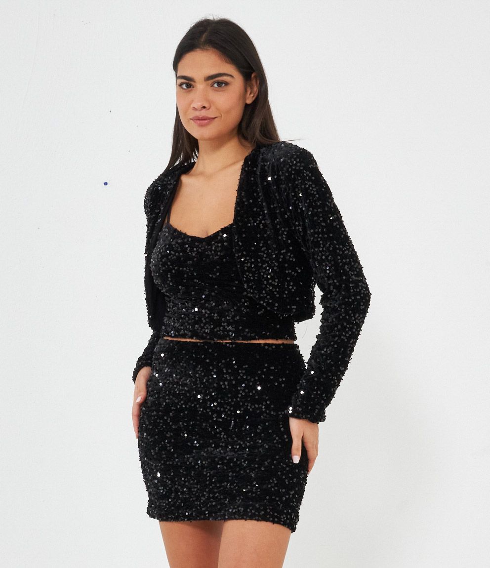 Abito a fascia con paillettes - Nero - DONNA | H&M IT Abito a fascia con paillettes - Nero - DONNA | H&M IT