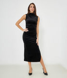 Abito maxi con spacco