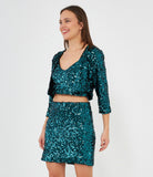 Coprispalle in paillettes