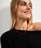 Collana con perline colorate