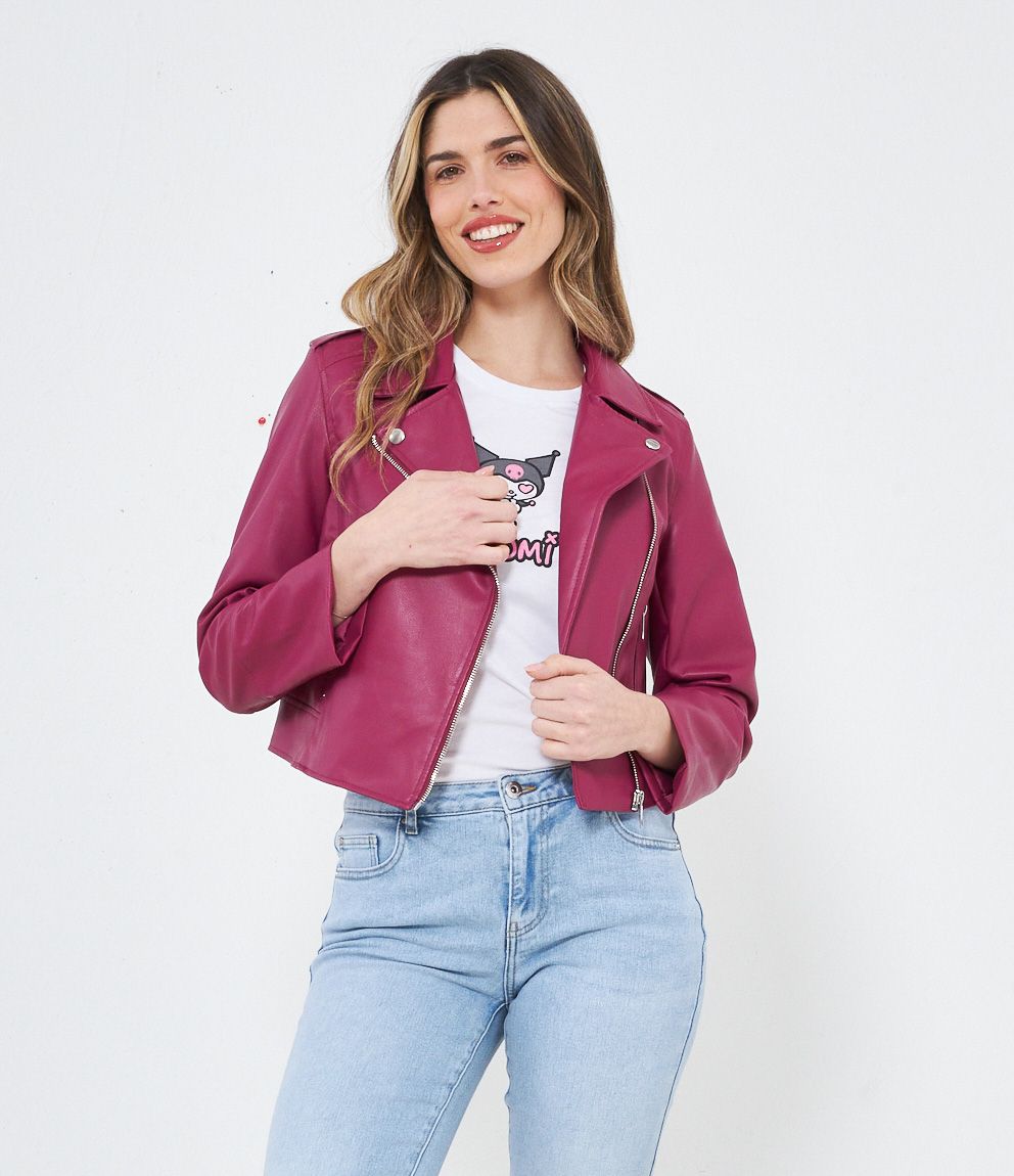 Giubbotto Giacca Denim Rosa Giacca Denim Con Pelliccia Zuiki Fur