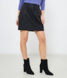 Minigonna effetto pelle