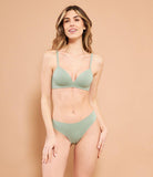 Pre-shaped triangle bra
