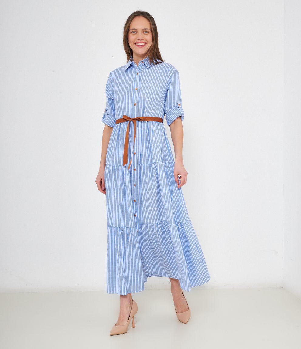 Name It Vestito A Strisce Abito A Righe Donna Abito A Righe Cielo UN