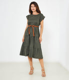 Abito midi in cotone