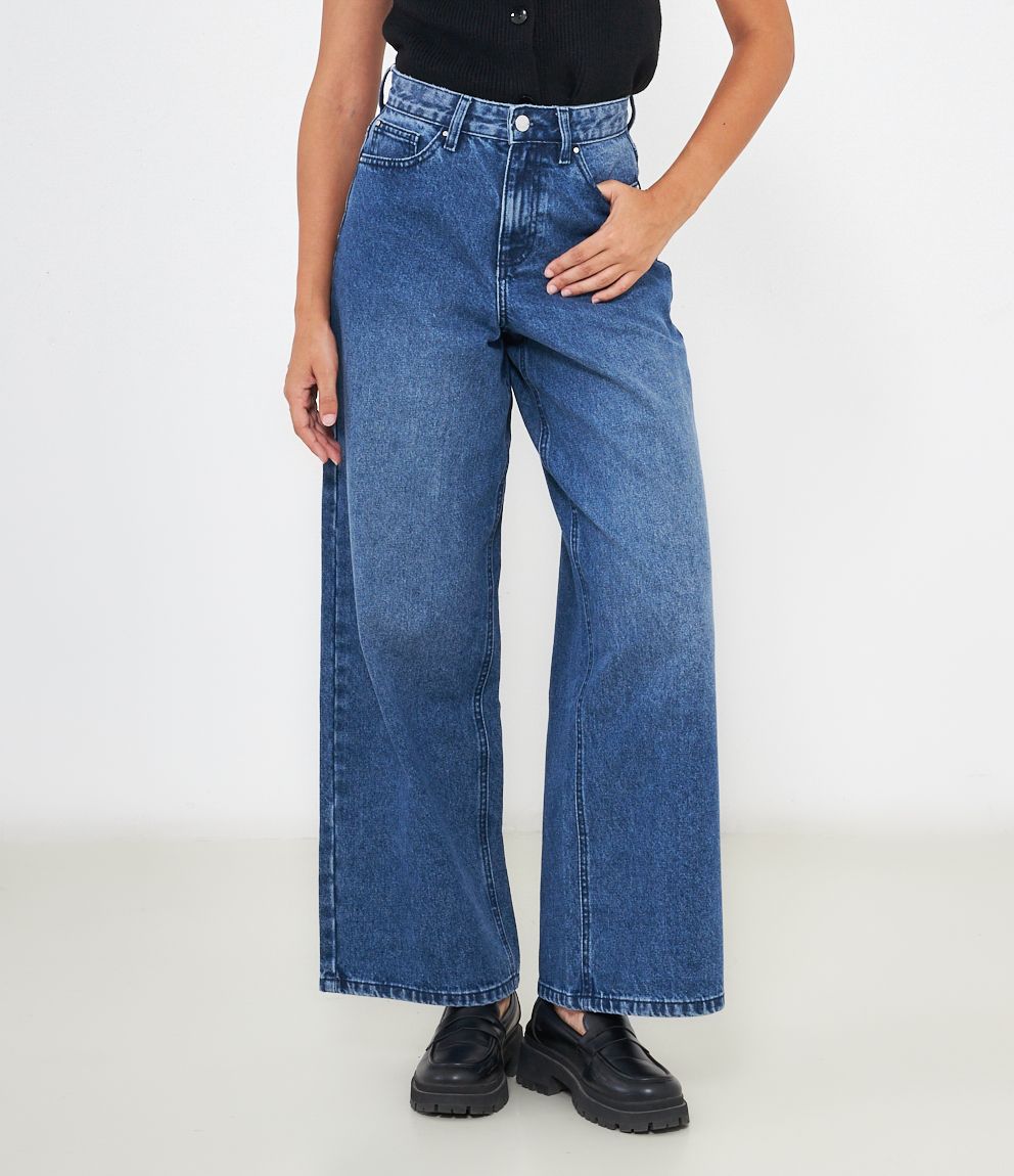 Jeans palazzo Blue medio 38 - Main Image