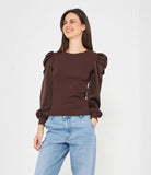 Maglia maniche in raso