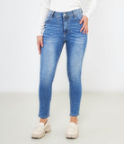 jeans skinny con strass