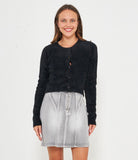 Cardigan effetto peluche