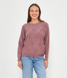 Maglia over con ricami