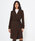 Cappotto midi con cintura
