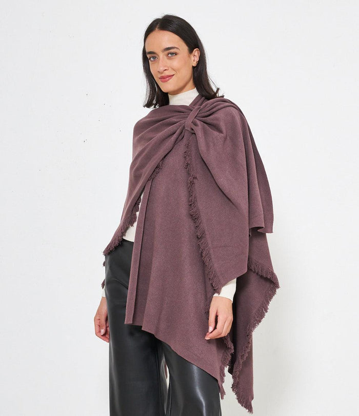 Mantella con frange
