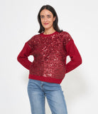 Maglia con paillettes