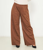 Pantaloni effetto camoscio