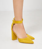 Decolletè con tacco quadrato