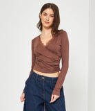 Maglia Wrap Incrociata