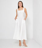 Abito Midi Con Spalline