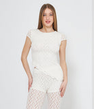 Maglia Con Balza Asimmetrica