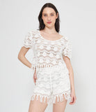 Maglia Crop Lace