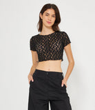 Maglia Crop Traforato