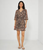 Abito Wrap Paisley