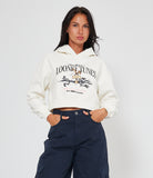 Felpa Hoodie Crop Oversize